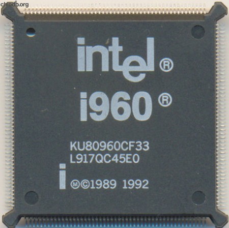 Intel i960 KU80960CF33 white print
