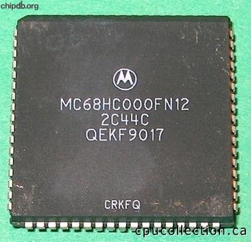 Motorola MC68HC000FN12 bottom print