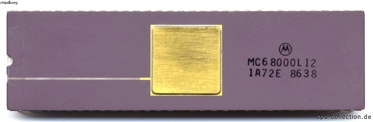 Motorola MC68000L12 side print