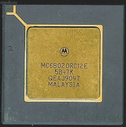 Motorola MC68020RC12E four rows text