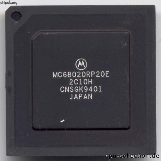 Motorola MC68020RP20E four rows text