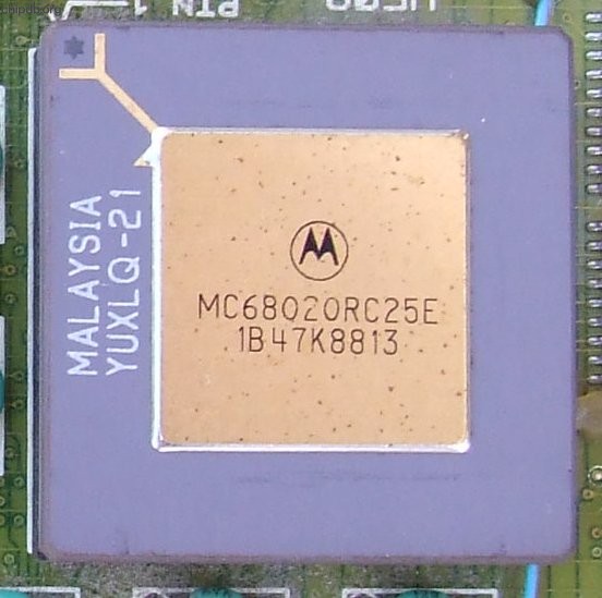 Motorola MC68020RC25E two rows