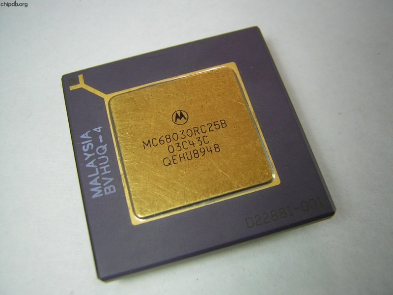 Motorola MC68030RC25B three rows text