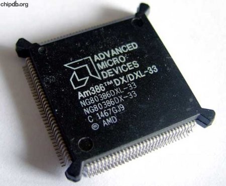 AMD NG80386DX/DXL-33 rev C