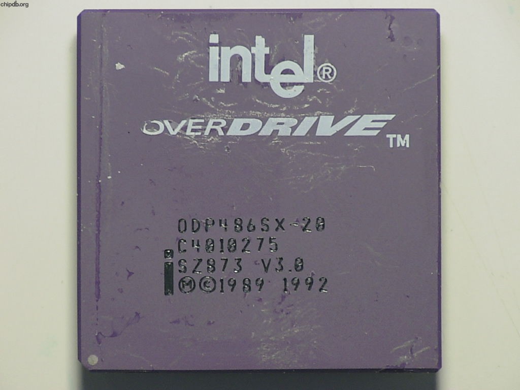 Intel ODP486SX-20 SZ873 V3.0