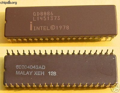 Intel QD8086 INTEL 1978