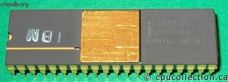 Intel C8087-3 IBM upside down