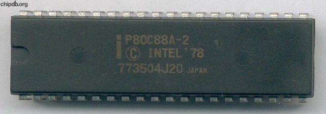 Intel P80C88A-2 diff print