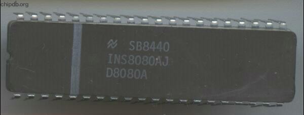 National Semiconductor INS8080AJ D8080A diff print