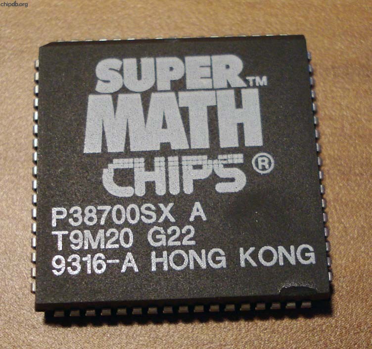 Chips & Technologies P38700SX A no speed