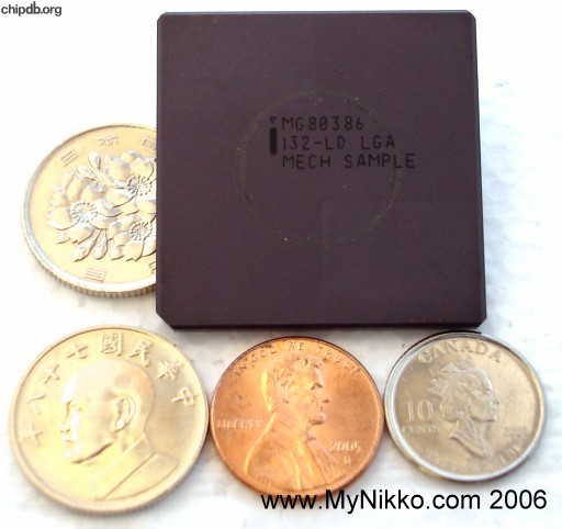 Intel MG80386 Mech. sample