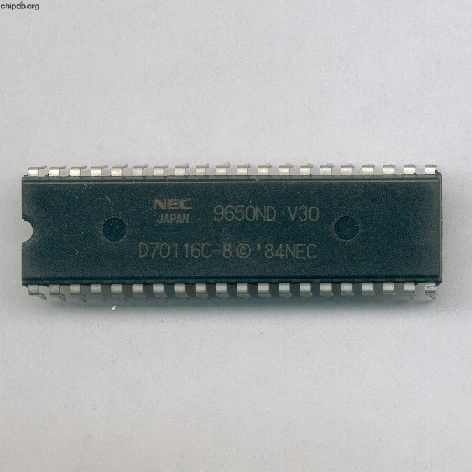 NEC D70116C-8 V30 NEC JAPAN diff logo