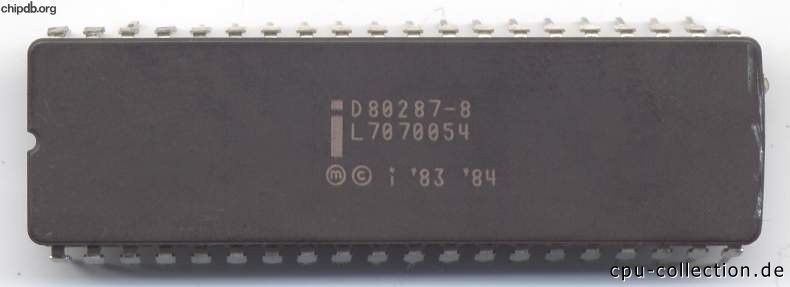 Intel D80287-8 INTEL 83 84