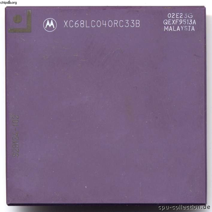 Motorola XC68LC040RC33B dot in corner