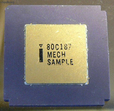 Intel 80C187 Mech. sample