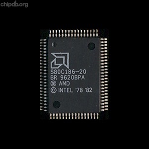 AMD S80C186-20 Big logo
