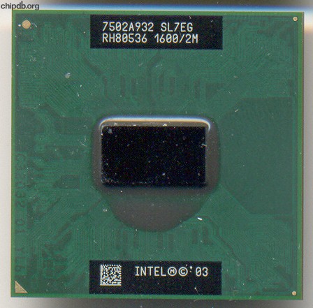 Intel Pentium M 725 RH80536 1600/2M SL7EG