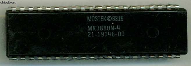 Mostek MK3880N-4 no Z80 designation