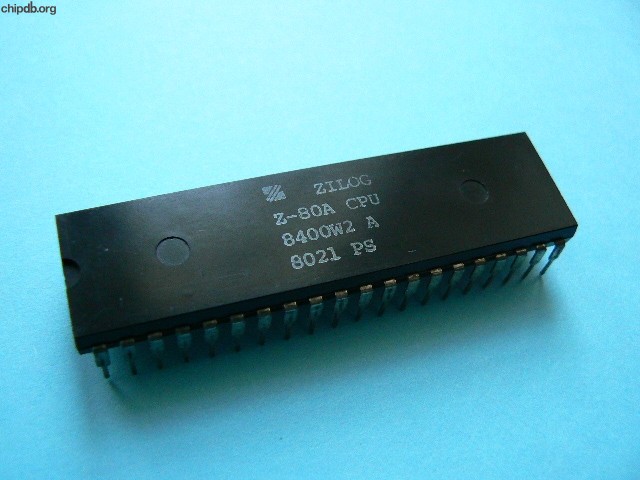Zilog Z80A CPU 8400W2 A