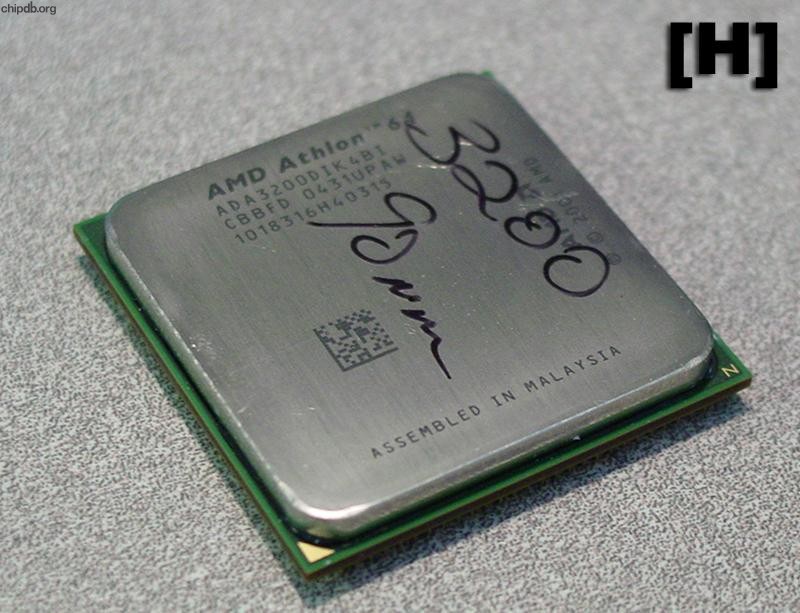 AMD Athlon 64 3200+ ADA3200DIK4BI CBBFD
