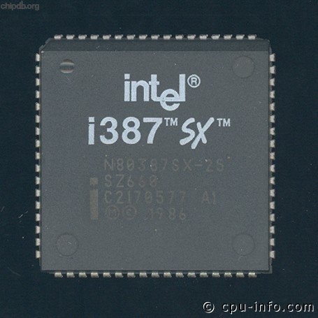 Intel N80387SX-25 SZ660