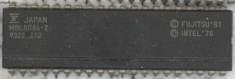 Fujitsu MBL8086-2 FUJITSU 81 INTEL 78