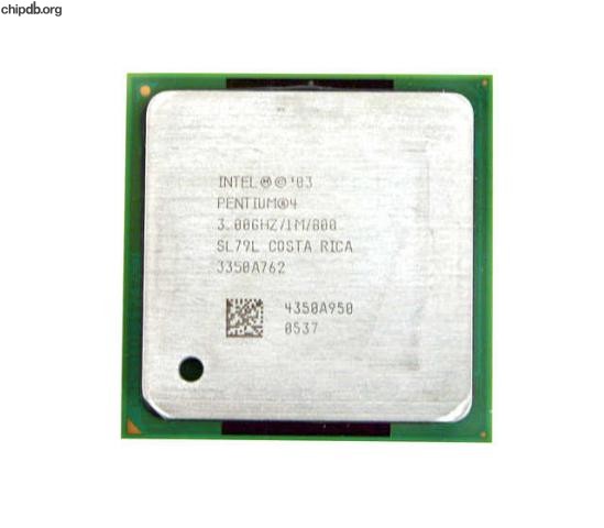 Intel Pentium 4 3.0 GHz/1M/800 RK80546PG0801M SL79L