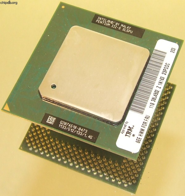 Intel Pentium III-S 1133/512/133/1.45 SL5PU