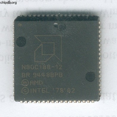 AMD N80C188-12 engraved plastic