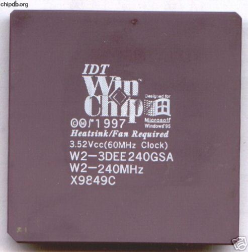 IDT Winchip2 W2-3DEE240GSA diff logo