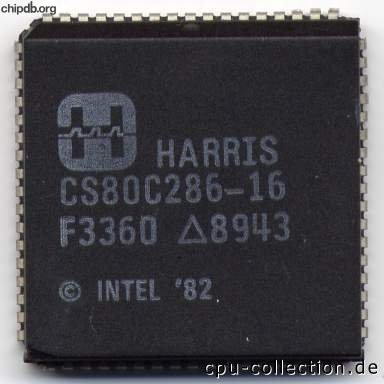 Harris CS80C286-16 milspec diff print