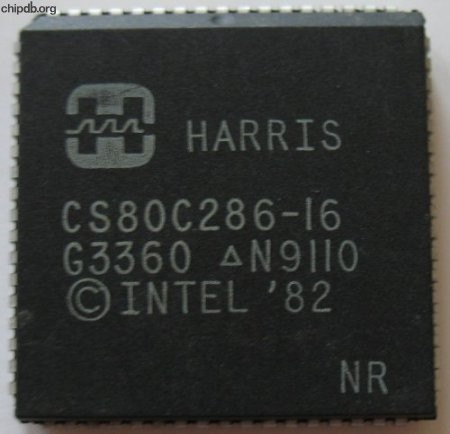 Harris CS80C286-16 diff font print 2