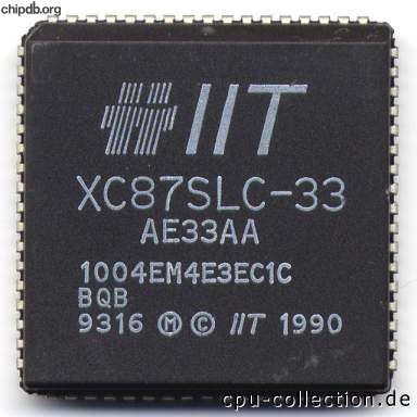 IIT XC87SLC-33 diff print