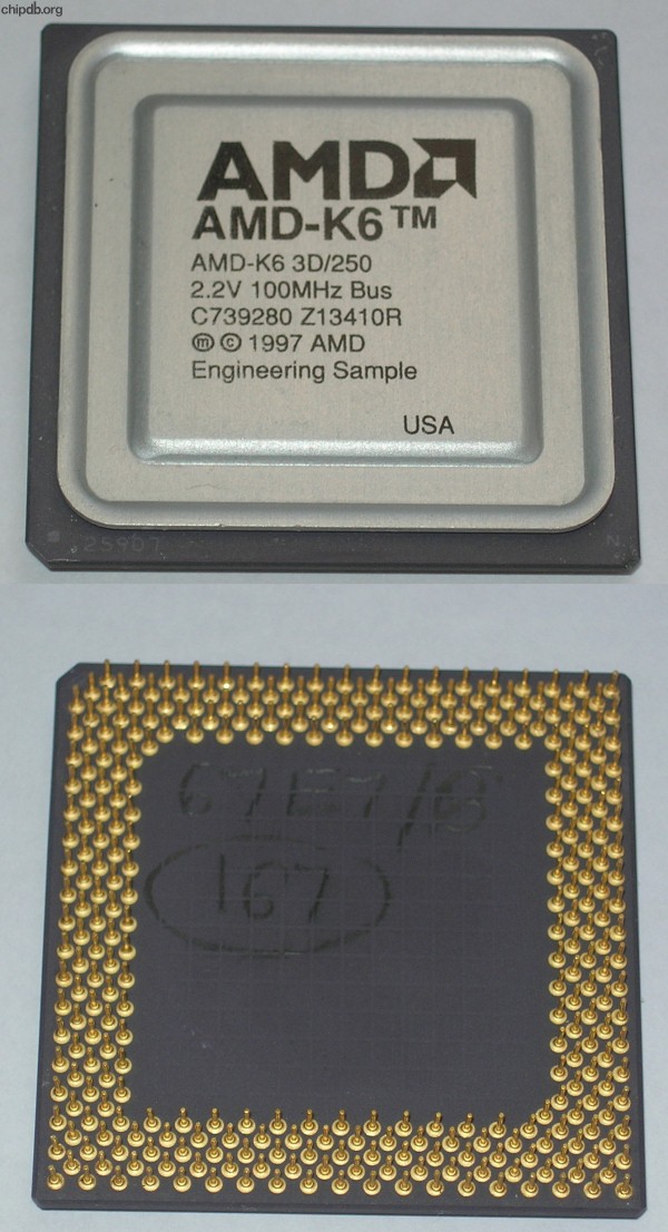 AMD AMD-K6 3D/250 ES 100 MHz Bus