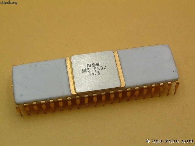 MOS MCS6502 silver top