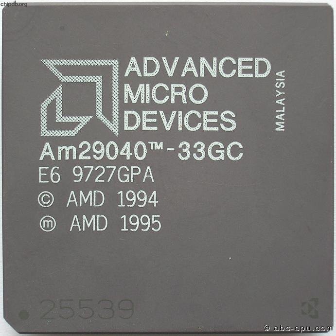 AMD Am29040-33GC rev E6