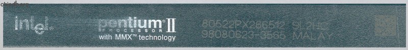 Intel Pentium II 80522PX266512 SL2HC