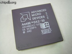 AMD A80486DX2-50 rev E6 AMD A80486DX2-50 rev E6