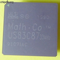 ULSI US83C87-33 engraved