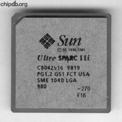 Sun UltraSPARCIIi SME1040 LGA 270MHz