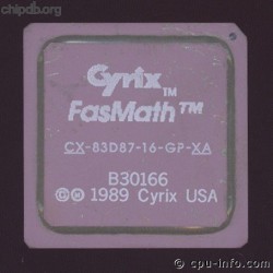 Cyrix CX-83D87-16-GP-XA