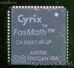 Cyrix CX-83S87-20-JP trademark
