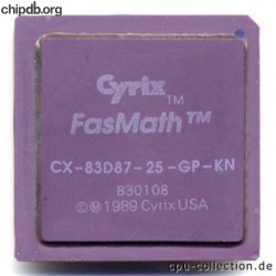 Cyrix CX-83D87-25-GP-KN