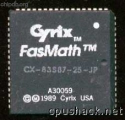 Cyrix CX-83S87-25-JP trademark
