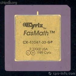 Cyrix CX-83D87-33-GP