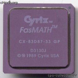 Cyrix CX-83D87-33-GP