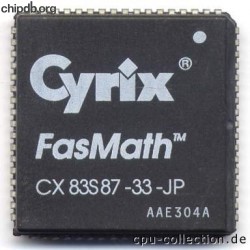 Cyrix CX-83S87-33-JP
