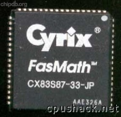 Cyrix CX-83S87-33-JP diff print