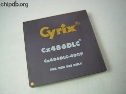Cyrix Cx486DLC-40GP (R) diff font Cyrix Cx486DLC-40GP (R) diff font