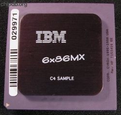 IBM 6x86MX C4 SAMPLE black hs IBM 6x86MX C4 SAMPLE black hs